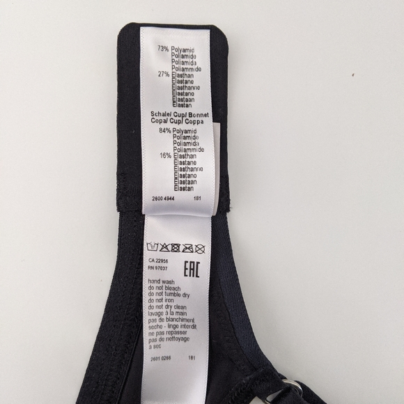 NWT HANRO Smooth Illusion Spacer T-Shirt Underwire Bra in Black - Picture 7 of 10